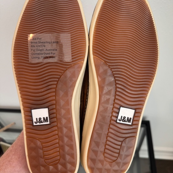 JOHNSTON & MURPHY Men’s McGuffey Shearling Slip on Shoe/Slippers. Size 10 NWOB - Picture 13 of 14